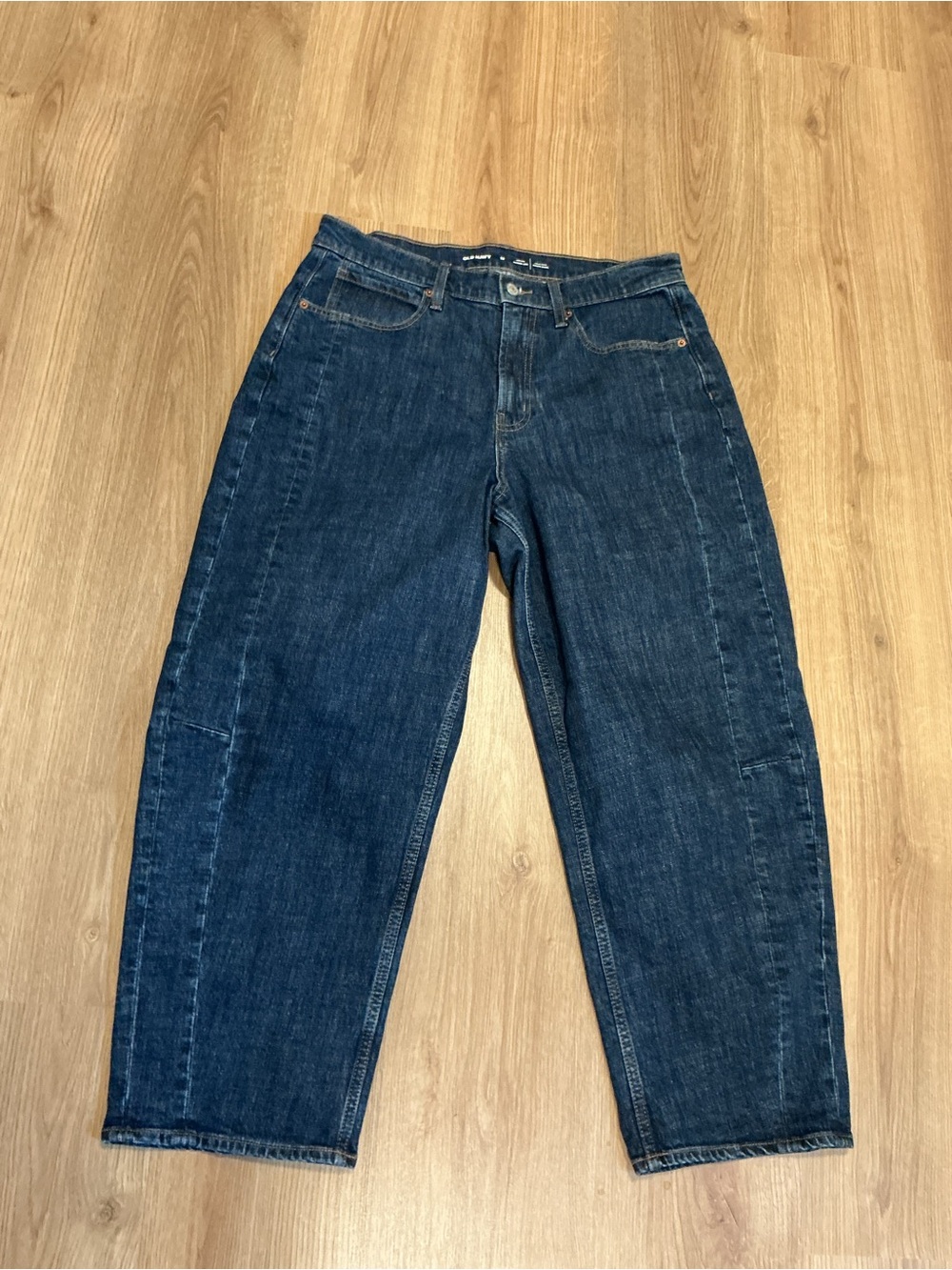 Women’s old navy high rise barrel leg size 12